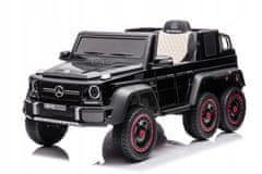 Lean-toys Auto na baterie Mercedes Benz G63 6X6 Black