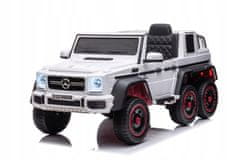 Lean-toys Auto na baterie Mercedes Benz G63 6X6 White