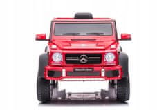 Lean-toys Auto na baterie Mercedes Benz G63 6X6 Red