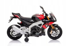 Lean-toys Motor červené baterie Aprilia Tuono V4