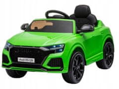Lean-toys Zelené bateriové auto Audi RS Q8