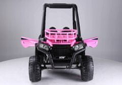 Lean-toys Auto na růžové baterii JS360-1