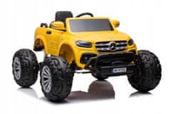 Lean-toys Autobaterie Mercedes DK-MT950 4x4 zlato-žlutá