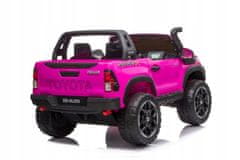 Lean-toys Auto Na Baterii Toyota Hilux Růžová