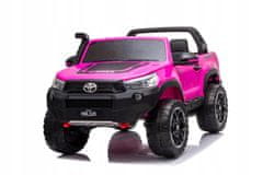 Lean-toys Auto Na Baterii Toyota Hilux Růžová