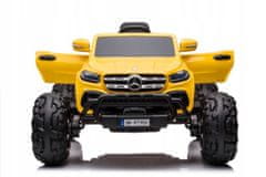 Lean-toys Autobaterie Mercedes DK-MT950 4x4 zlato-žlutá