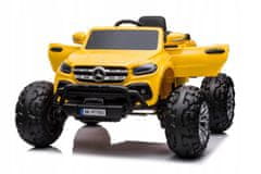 Lean-toys Autobaterie Mercedes DK-MT950 4x4 zlato-žlutá
