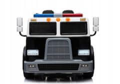 Lean-toys Policejní auto na baterii Černé policejní auto L