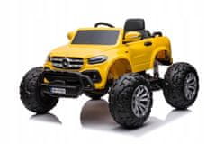 Lean-toys Autobaterie Mercedes DK-MT950 4x4 zlato-žlutá