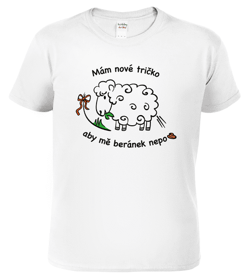 Hobbytriko Pánské velikonoční tričko - Velikonoční beránek Barva: Bílá (00), Velikost: S