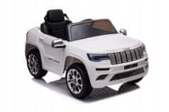 Lean-toys Bateriový vůz Jeep Grand Cherokee White JJ205