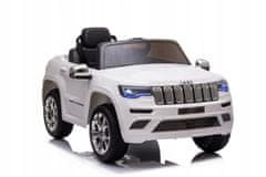 Lean-toys Bateriový vůz Jeep Grand Cherokee White JJ205