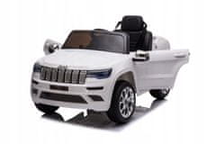 Lean-toys Bateriový vůz Jeep Grand Cherokee White JJ205