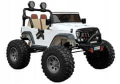 Lean-toys Auto Na Baterie Jeep Sx1719 Bílá 4X4