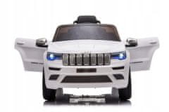 Lean-toys Bateriový vůz Jeep Grand Cherokee White JJ205