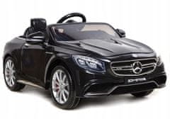 Lean-toys Bateriový vůz Mercedes S63 AMG Black Lakiero