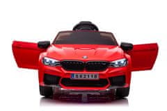 Lean-toys Akumulátorový vůz BMW M5 Red Lacquered