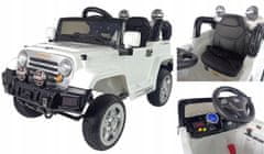 Lean-toys Bateriový vůz Jeep JJ245 White