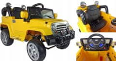 Lean-toys Bateriový vůz Jeep JJ245 Yellow