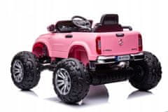 Lean-toys Bateriový vůz Mercedes DK-MT950 4x4 Světle růžový