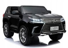 Lean-toys Bateriový vůz LEXUS DK-LX570 Black Lacquer