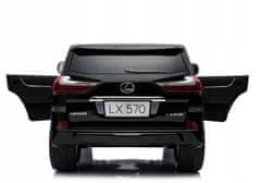 Lean-toys Bateriový vůz LEXUS DK-LX570 Black Lacquer