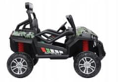 Lean-toys Bateriový vůz S2588 zelený lakovaný Camo