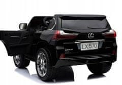 Lean-toys Bateriový vůz LEXUS DK-LX570 Black Lacquer