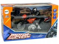 Lean-toys Sport Motor R / C 2,4G Dosah 35 m 1:10 Oranžová