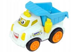 Lean-toys Dálkové ovládání Dumper Car White Dl