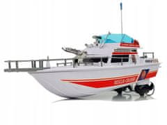 Lean-toys Lodžská záchranná jachta na dálkové ovládání pilotního kormidla