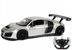 Lean-toys Auto R/C Audi R8 LMS Rastar 1:14 Silver na Pilot