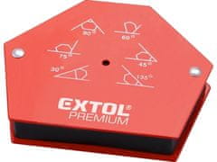 Extol Premium Úhelník (8815194) magnet-úhelník svařovací, 30°-45°-60°-75°-90°-135°, nosnost do 22kg