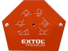 Extol Premium Úhelník (8815194) magnet-úhelník svařovací, 30°-45°-60°-75°-90°-135°, nosnost do 22kg