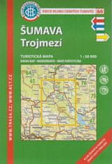 KČT 66 Šumava Trojmezí 1:50 000 Turistická mapa