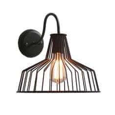 ACA ACA Lighting Vintage nástěnné svítidlo KS1525W1BK