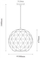 Light Impressions Light Impressions Deko-Light závěsné svítidlo Asterope kulaté 500 220-240V AC/50-60Hz E27 3x max. 60,00 W 1600 mm bílá mat 342131