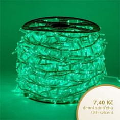 DecoLED DecoLED LED světelný řetěz - 100m, 2000 zelených diod, bílý kabel