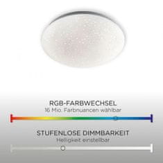 PAUL NEUHAUS PAUL NEUHAUS LED stropní svítidlo, bílé, průměr 39cm, moderní design RGB plus 3000K LD 14242-16