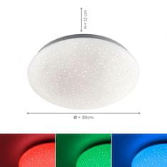 PAUL NEUHAUS PAUL NEUHAUS LED stropní svítidlo, bílé, průměr 39cm, moderní design RGB plus 3000K LD 14242-16