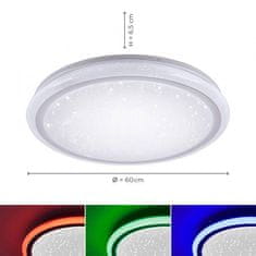 PAUL NEUHAUS PAUL NEUHAUS LED stropní svítidlo, bílé, hvězdné nebe RGB plus 3000-5000K LD 15230-16