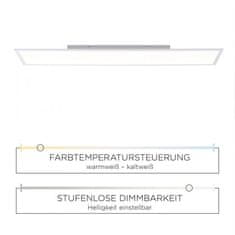 PAUL NEUHAUS PAUL NEUHAUS LED panel, stropní svítidlo, ploché, 120x30cm, bílé 2700-5000K LD 14533-16