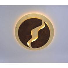 PAUL NEUHAUS PAUL NEUHAUS LED stropní svítidlo, imitace plátkového zlata a rzi, rustikální SimplyDim 3000K PN 6983-48