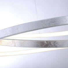 PAUL NEUHAUS PAUL NEUHAUS LED závěsné svítidlo, imitace plátkového stříbra, moderní design SimplyDim 3000K PN 2472-21