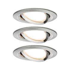 Paulmann PAULMANN Vestavné svítidlo LED Nova kruhové 3x6,5W kov kartáčovaný nastavitelné 934.47 P 93447 93447