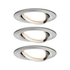 Paulmann PAULMANN Vestavné svítidlo LED Nova kruhové 3x6,5W kov kartáčovaný nastavitelné 3-krokové-stmívatelné 934.83 P 93483 93483