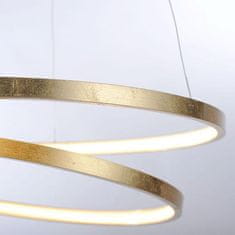 PAUL NEUHAUS PAUL NEUHAUS LED závěsné svítidlo, kruhové, imitace plátkového zlata SimplyDim 3000K PN 2472-12
