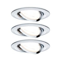 Paulmann PAULMANN Vestavné svítidlo LED Nova kruhové 3x6,5W GU10 chrom výklopné 934.34 P 93434 93434