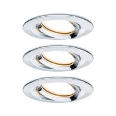 Paulmann PAULMANN Vestavné svítidlo LED Nova Plus kruhové 3x6,8W chrom výklopné stmívatelné 936.84 P 93684 93684