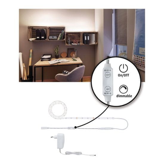 Paulmann PAULMANN SimpLED Power Strip sada 1,5m neutrální bílá 17W s krytím 789.58 P 78958 78958